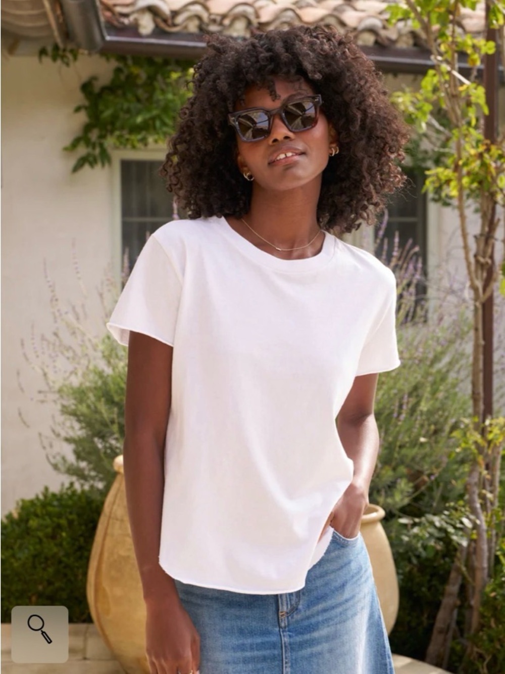 Frank & Eileen Theo Perfect Tee white L